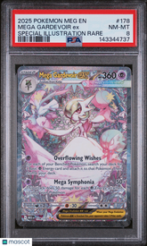 2025 Pokemon EN-Mega Evolution Mega Gardevoir EX Special Illust Rare PSA 8 #178