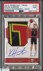 2018 Panini National Treasures Kevin Huerter #125 PSA 9 Gold Rookie Auto #/10