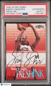 1999 Ultra WNBA Fresh Ink Sheryl Swoopes Autograph #/400 PSA Auto 7 HOF