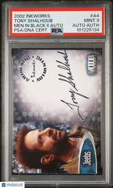 2002 Inkworks Men In Black II Autograph Tony Shalhoub as Jeebs Auto #A4 PSA 9