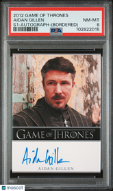 2012 Game Of Thrones S1 Autograph Aidan Gillen Limited Bordered Auto PSA 8
