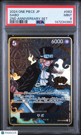 2024 One Piece Japanese 2ND Anniversary Set Sabo PSA 9 #083 Mint