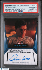 2024 Upper Deck Marvel Studios S1 Signature Sens Oscar Isaac Auto PSA 8 Auto 10