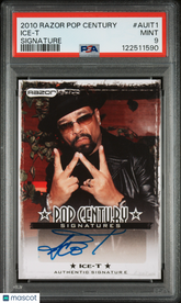 2010 Razor Pop Century Signatures Ice-T Autograph PSA 9 Auto