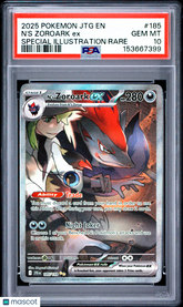 2025 Pokemon Journey Together N'S Zoroark EX Special Illust Rare PSA 10 #185