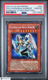 2003 Yu-Gi-Oh! Promo Magna Warrior Valkyrion Stairway Destined Duel PSA 10 #001