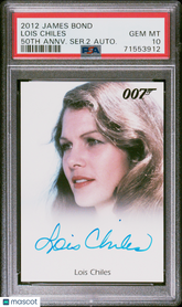 2012 James Bond 50th Anniv Series 2 Autograph Lois Chiles Limited Auto PSA 10