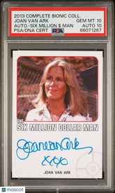 Bionic Collection Six Million Dollar Man Autograph Joan Van Ark LE Auto PSA 10