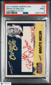 2011 Americana Celebrity Cuts Brigitte Nielsen Inscription Rocky Auto PSA 9