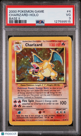 2000 Pokemon Game Base II Charizard Holo Base II PSA VG 3 #4