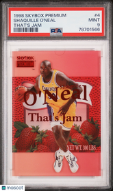 1998 Skybox Premium That's Jam Shaquille O'Neal #4 Short Print PSA 9 Lakers
