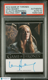 2012 Game Thrones S1 Lena Headey Autograph Limited Edition Bordered PSA Auto 10