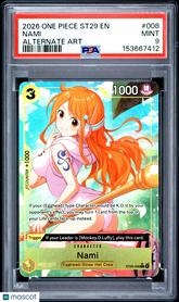 2026 One Piece Starter Deck St29-Egghead Nami Fa Alternate Art PSA 9 #008 Mint