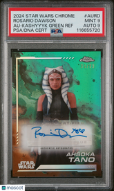 2024 Topps Chrome Star Wars Autograph Rosario Dawson TANO #99/99 PSA 9/10 Auto