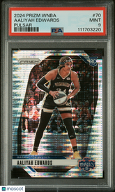 2024 Panini Prizm WNBA Aaliyah Edwards #70 Pulsar PSA 9 Rookie RC Mystic