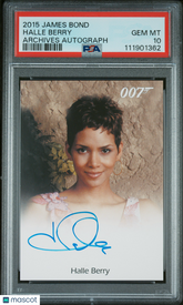 2015 Rittenhouse James Bond Archives Autograph Halle Berry Jinx PSA 10 Signature