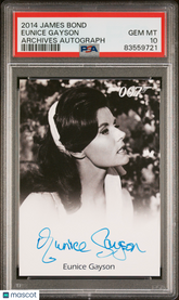 2014 James Bond Archives Autograph Eunice Gayson Sylvia Trench LE Auto PSA 10