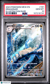 2023 Pokemon Mew EN-151 Dragonair #181 FA Illustration Rare PSA 10 Gem Mint