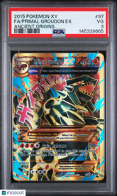 2015 Pokemon Xy Ancient Origins Primal Groudon EX Full Art Fa PSA 3 #97