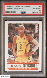 2016 Rittenhouse WNBA Tiffany Mitchell #48 PSA 10 Rookie RC Las Vegas Aces