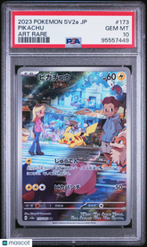 2023 Pokemon Japanese Sv2a-Pokemon 151 Pikachu #173 Full Art Art Rare PSA 10
