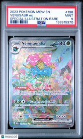 2023 Pokemon Mew EN-151 Venusaur EX Foil FA Special Illustration Rare PSA 9 #198