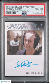2012 Quotable Star Trek Voyager Autograph Jeffrey Combs Penk LE Auto PSA 10