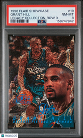 1996 Flair Showcase Grant Hill #19 Legacy Collection Row 0 091/150 PSA 8 Pistons