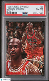 1996-97 Flair Showcase Michael Jordan #23 Row 0 PSA 8 Chicago Bulls HOF