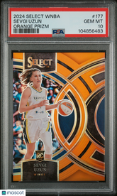 2024 Panini Select WNBA Sevgi Uzun #177 Orange Prizm Rookie RC /125 PSA 10