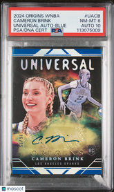 2024 Panini Origins WNBA ROOKIE Autograph Cameron Brink Blue 16/25 PSA 8 Auto 10