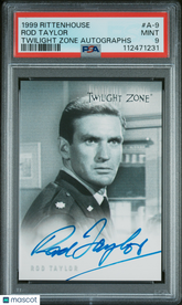 1999 Twilight Zone Autograph Rod Taylor as Col. Clegg Forbes LE Auto PSA 9 Mint
