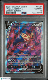 2023 Pokemon Sword And Shield Crown Zenith Zamazenta V #GG54 Full Art PSA 10