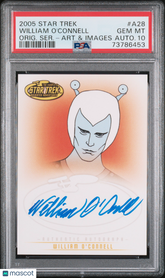2005 Star Trek TOS Art & Images Autograph William O'Connell Limited Auto PSA 10