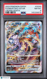 2023 Pokemon Sword And Shield Crown Zenith Mewtwo VSTAR Fa PSA 8 #GG44