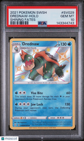 2021 Pokemon Sword & Shield Shining Fates Drednaw Holo PSA 10 #SV029