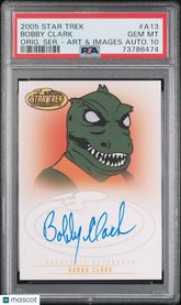 2005 Star Trek TOS Art & Images Autograph Bobby Clark Gorn Limited Auto PSA 10
