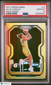 2021 Panini Prizm WNBA Allie Quigley #17 Gold Prizm #4/10 PSA 10 Chicago Sky
