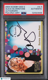 2004 Inkworks Scooby Doo 3 Autograph Alicia Silverstone PSA Auto Signature