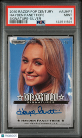 2010 Razor Pop Century Signatures Hayden Panettiere Cheerleader Auto #/25 PSA 9