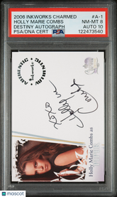 2006 Inkworks Charmed Autograph Holly Marie Combs Piper #A-1 PSA 8/10 Auto