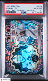 2023 Panini Spectra Spectracular Josh Allen #SJA Psychedelic #1/5 PSA 10 POP 1