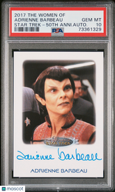 2017 Star Trek 50th Anniversary Autograph Adrienne Barbeau Limited Auto PSA 10
