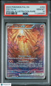 2023 Pokemon Pal EN-Paldea Evolved Chi-Yu EX #259 Special Illus Rare PSA 10 Gem