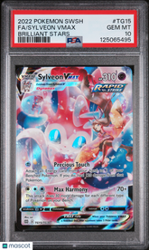 2022 Pokemon Sword & Shield Brilliant Stars Sylveon VMAX #TG15 Full Art PSA 10