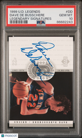 1999 Upper Deck Legends Legendary Signatures Dave Debusschere #DD Auto PSA 10