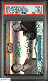 2007 Donruss Americana Signatures D. Deluise Burt Reynolds #/25 PSA 7/10 Auto