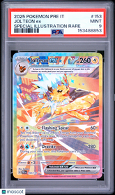 2025 Pokemon Italian Prismatic Evolutions Jolteon EX Special Rare PSA 9 #153