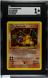 1999 Pokemon Base Set Charizard 1st Edition HOLO SGC 1 PR #4 🔥