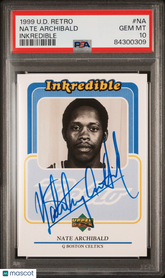 1999 Upper Deck Retro Inkredible Nate Archibald #NA PSA 10 Celtics Auto